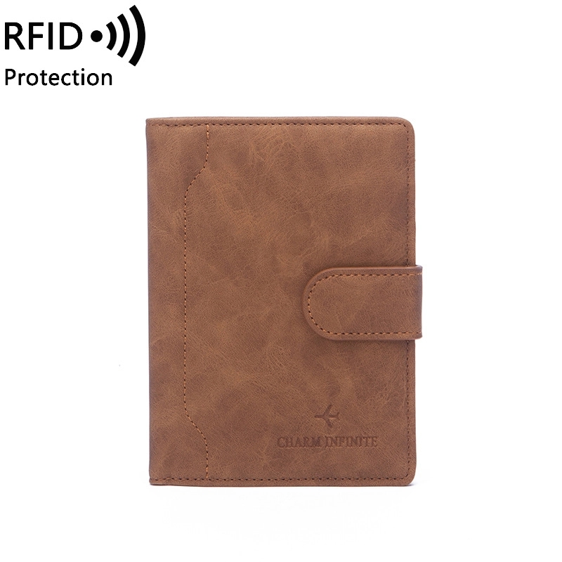 Rfid Blocking Travel Passport Holder Cover Slim Id Card Case 1