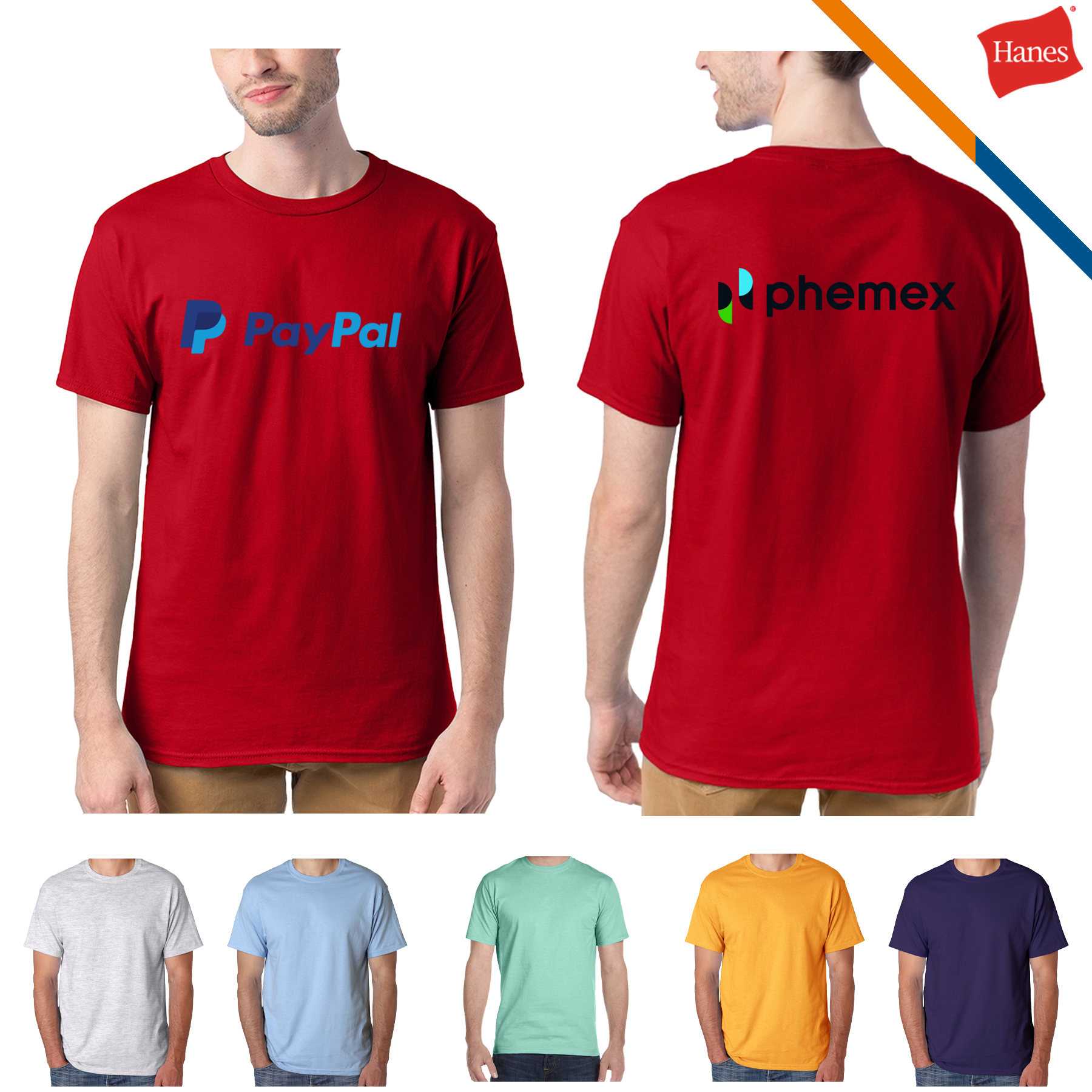 Hanes® 5.2 oz 100% Cotton Preshrunk Tees 1