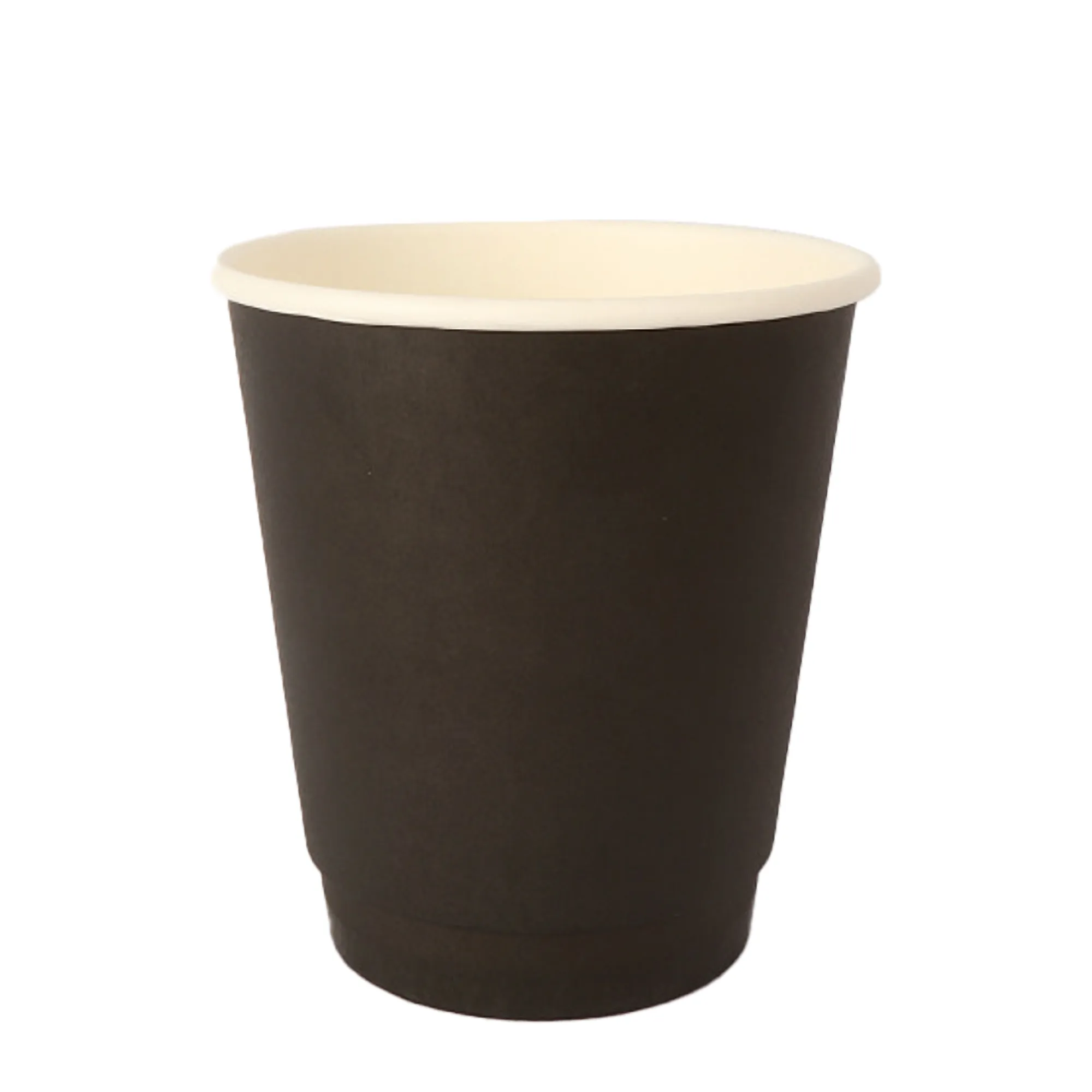 Disposable White Paper Coffee Cups Leakproof Portable 7