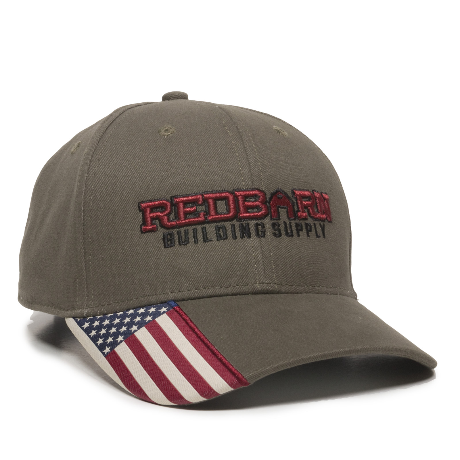 Brushed Twill w/Flag Visor Insert
