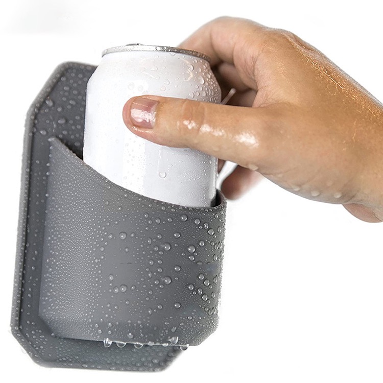 Portable Silicone Shower Beverage Holder for Beer Can 17