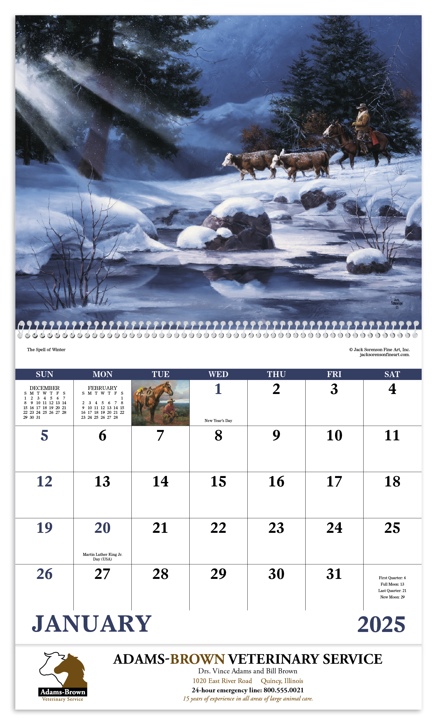 Good Value™ Western Frontier - Spiral Calendar 6