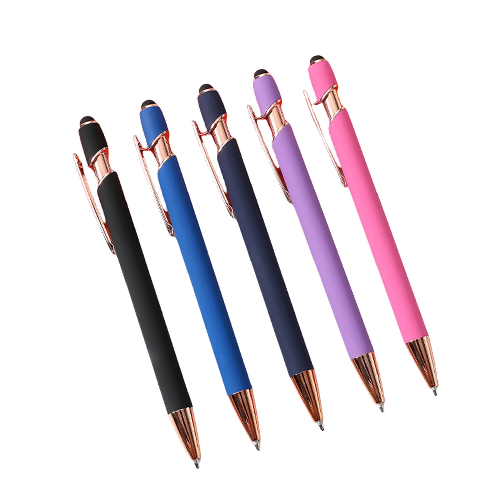 Retractable Ballpoint Pen with Stylus Tip 2