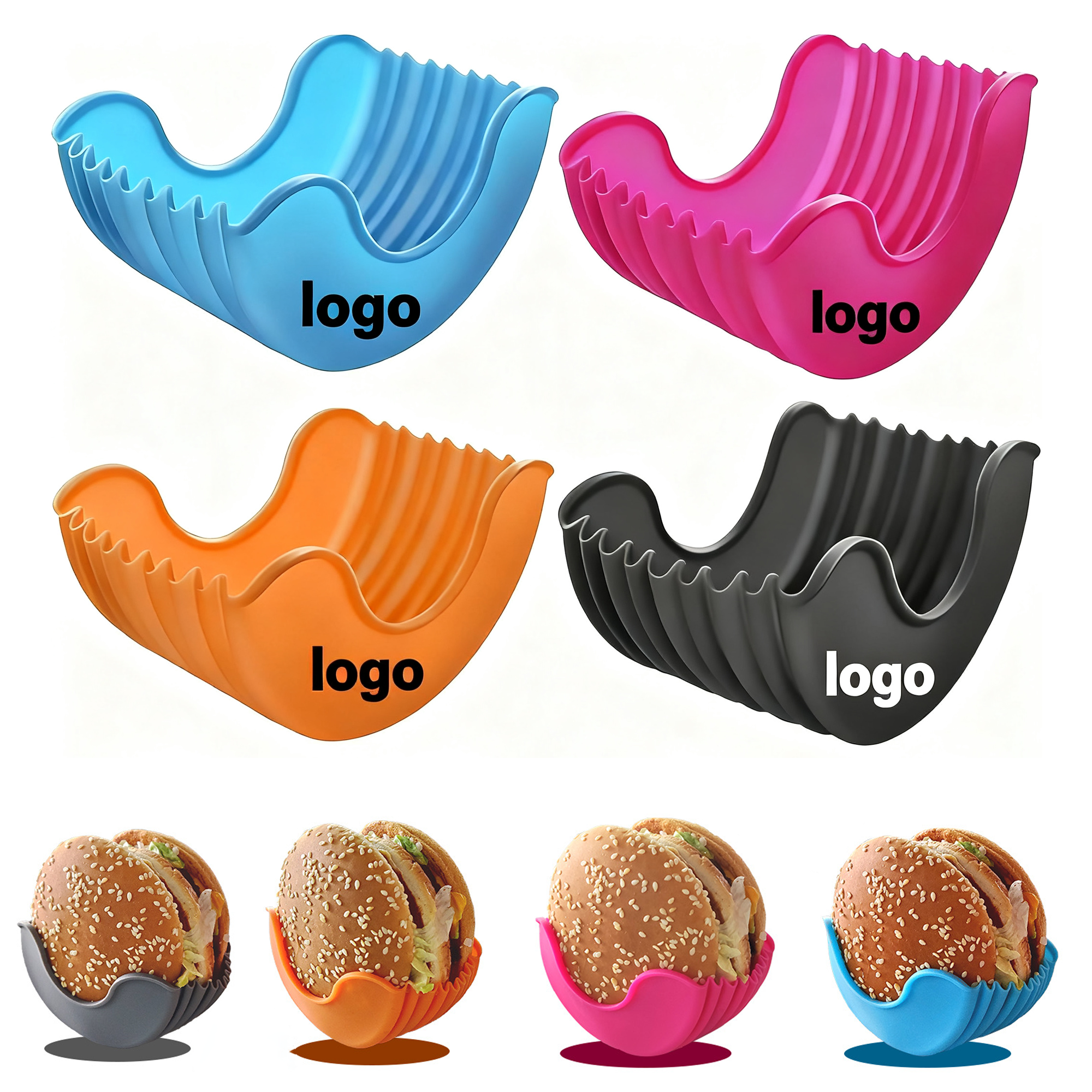 Colorful Silicone Hamburger Box 2