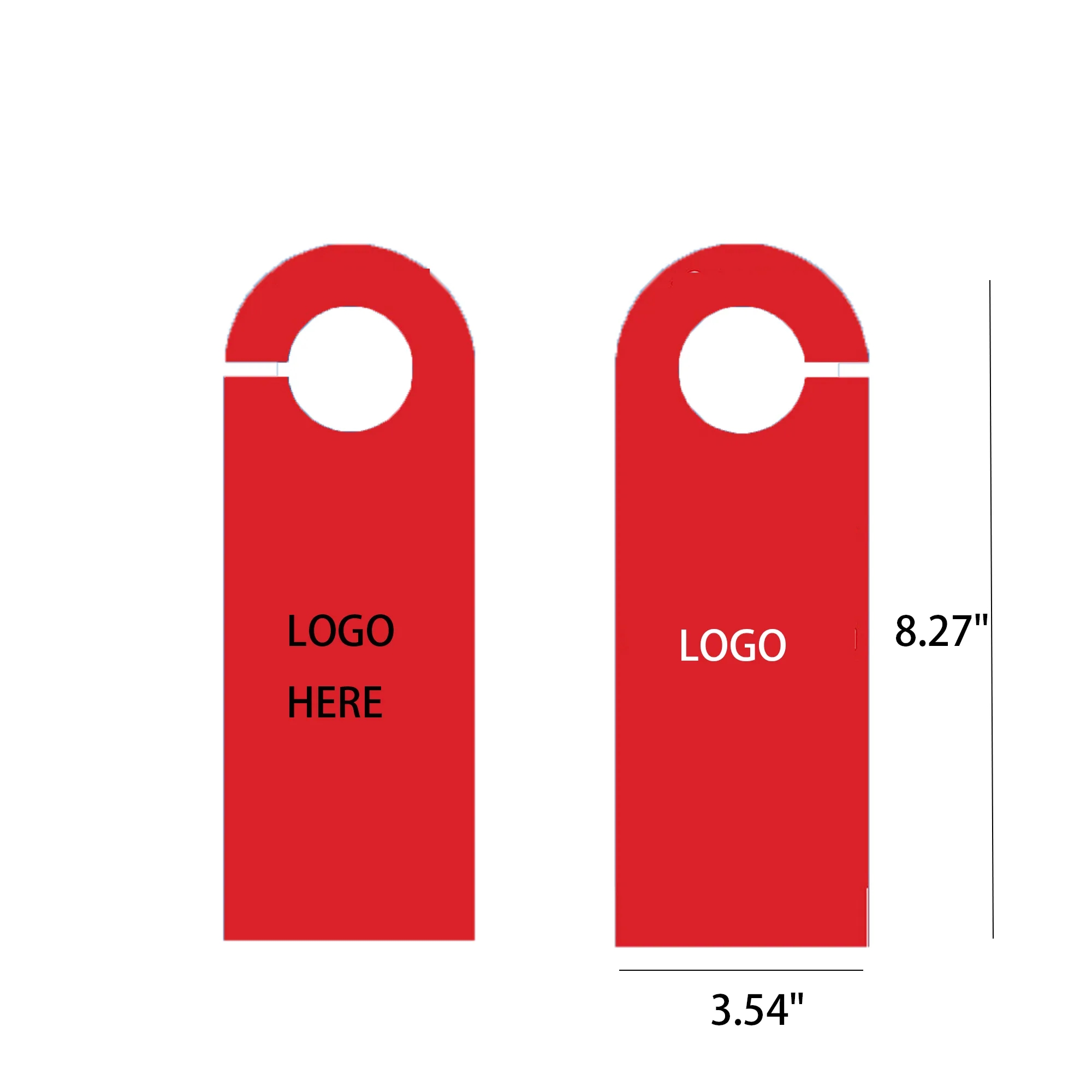 Coated Paper Custom Hanging Door Publicity Sign Plate 2