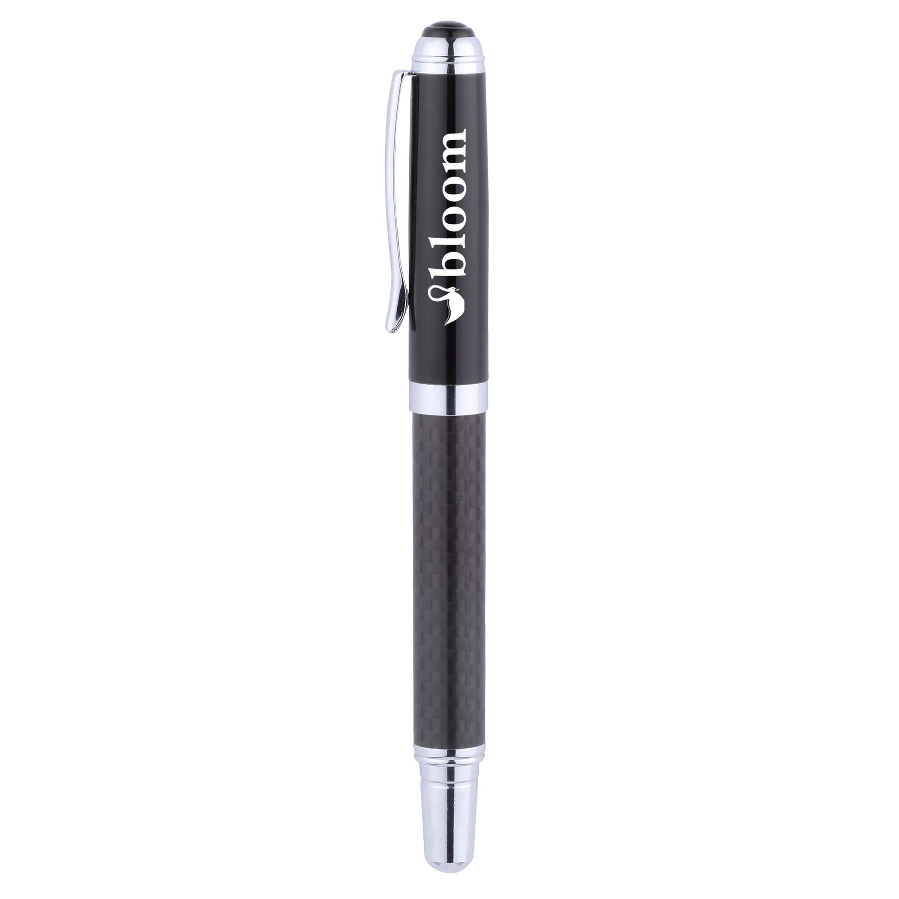 Obsidian Roller Brass Cap-Off Roller Ball Pen 3