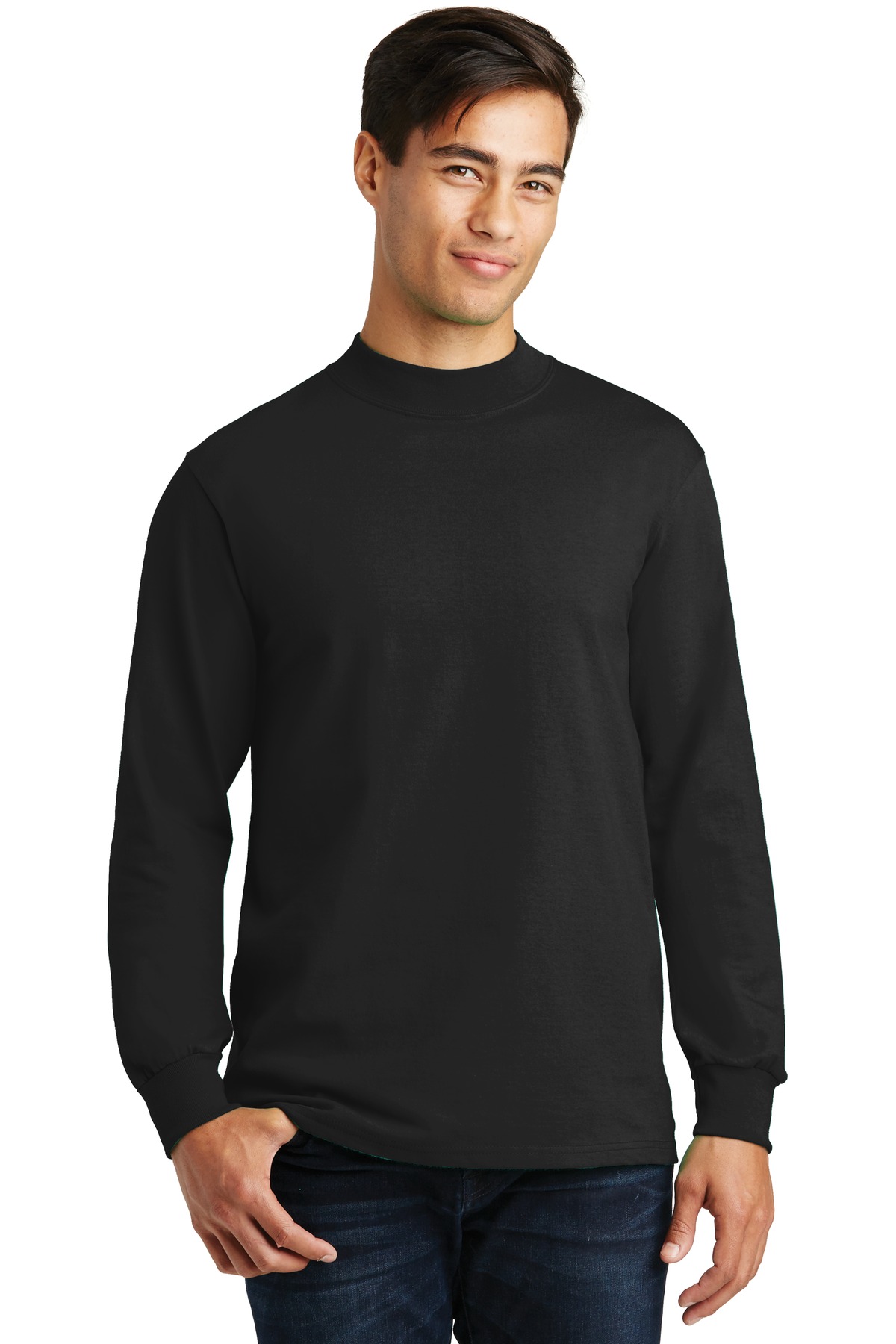 Port & Co Essential Mock Turtleneck. PC61M 4