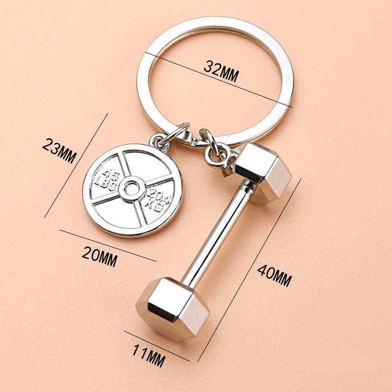 Dumbbell keychain 3