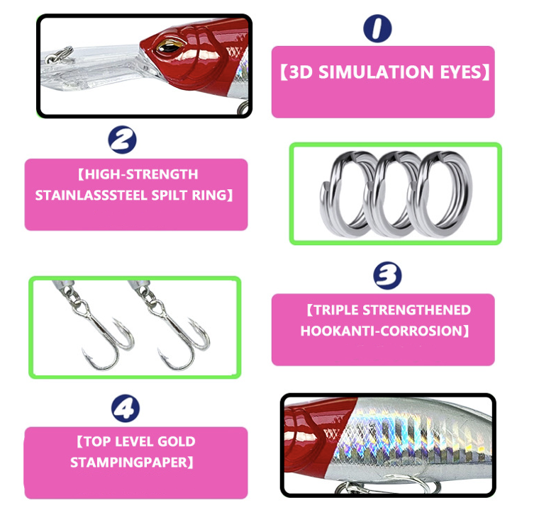 Fishing Lures Hard Bait 9