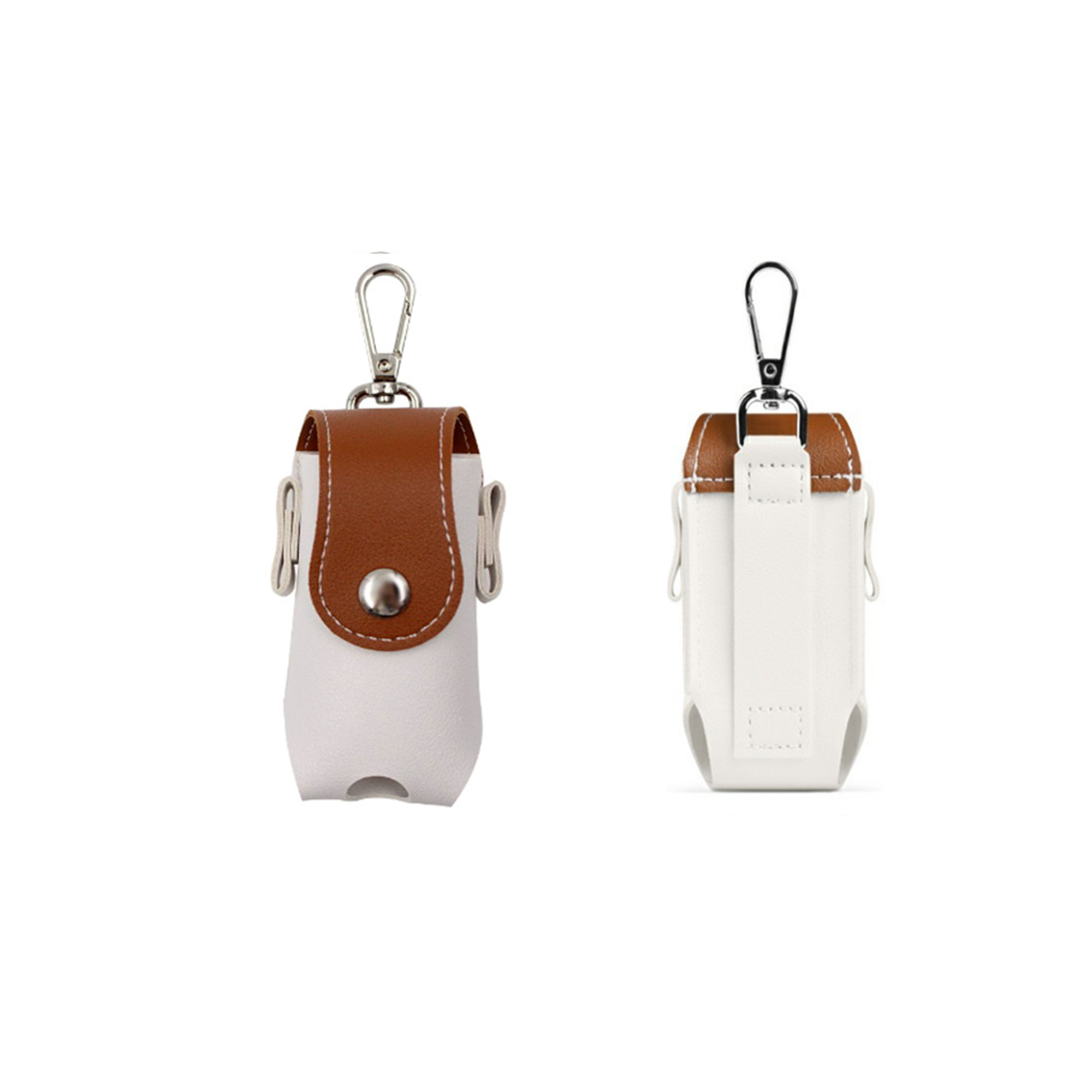 PU Leather Golf Ball Pouch 1.9" x 1.8" x 3.7" 8