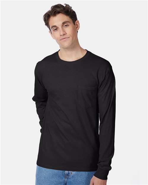 Unisex Authentic Long Sleeve Pocket T-Shirt - 5596 54