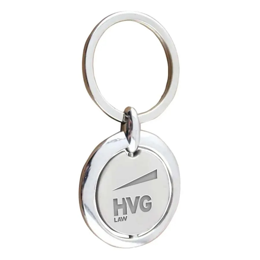 Spinning Circle Metal Keychain 1