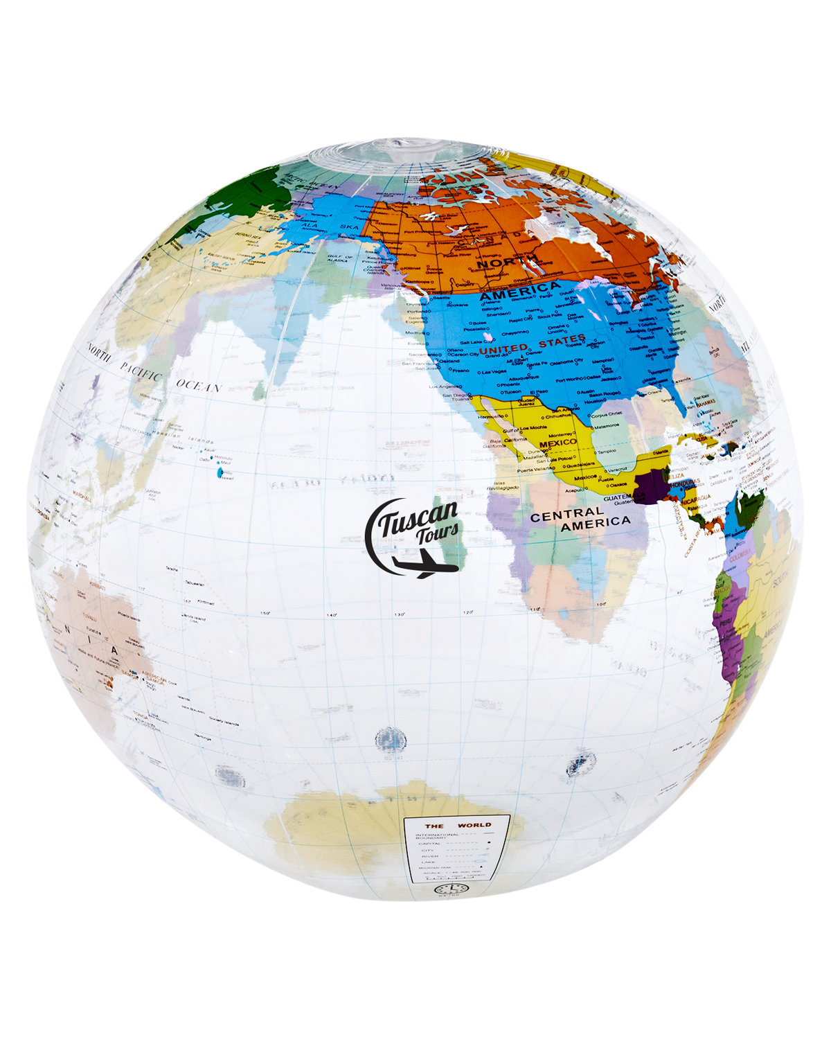 16" World Globe Beach Ball 3