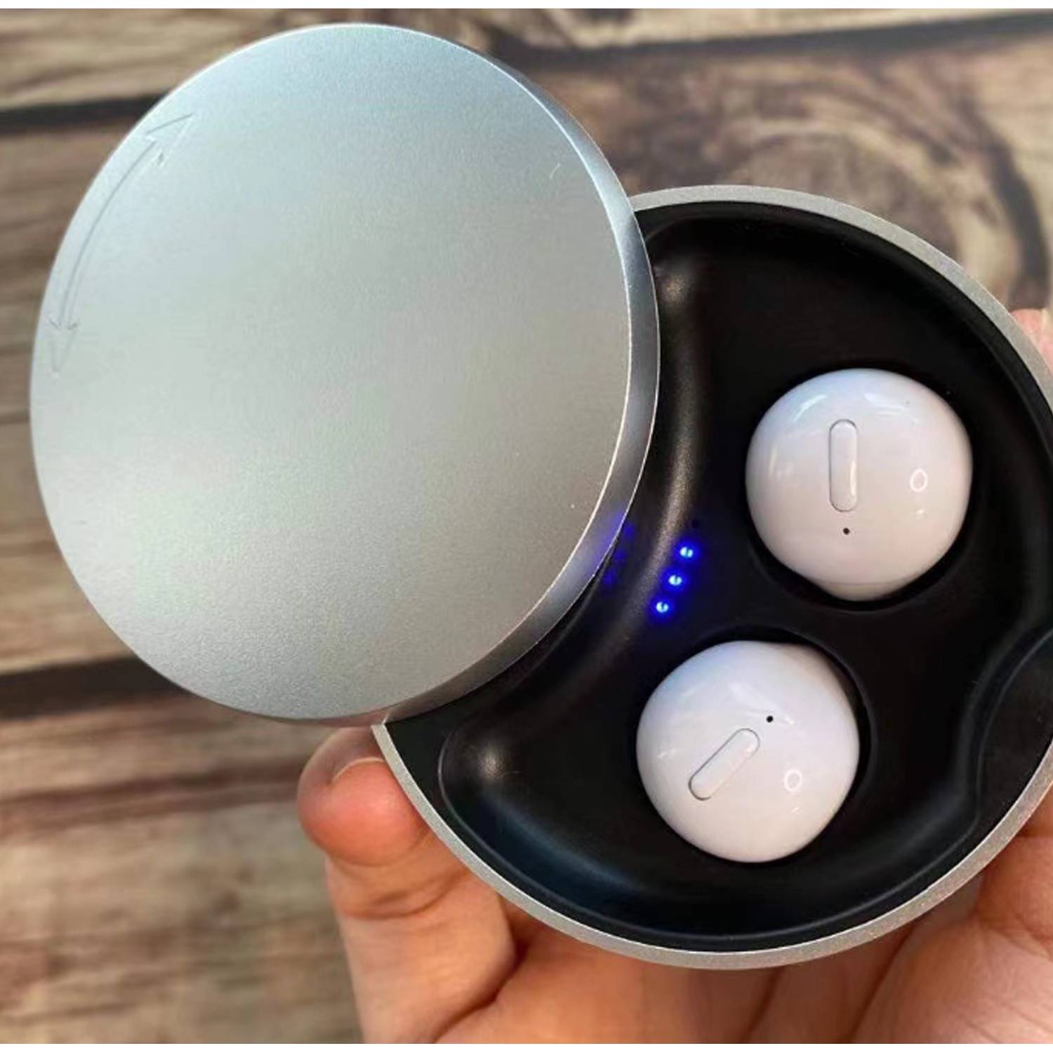 Mini Invisible Bluetooth Earbuds W/ Charging Case 5