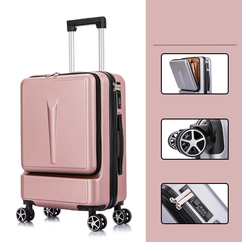 Business Travel Boarding Suitcase With Wheels Rolling 9