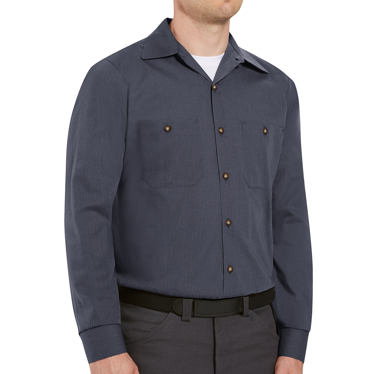 Red Kap Shirts -  Men's Long Sleeve Industrial Work Shirt 13