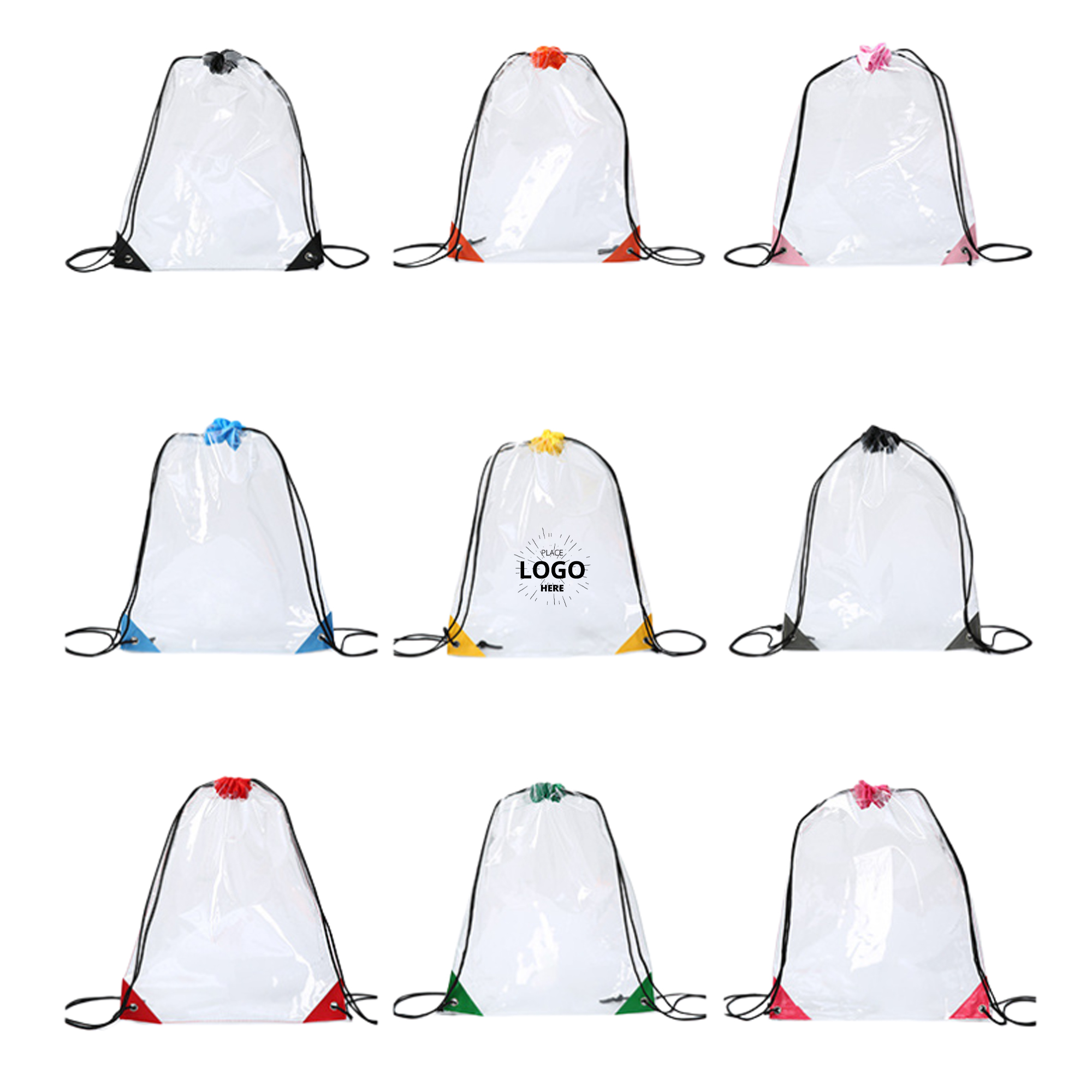 PVC Transparent Drawstring Bag 3