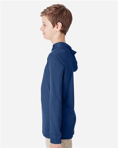 Youth Zone Performance Hooded Long Sleeve T-Shirt - TT41Y 22