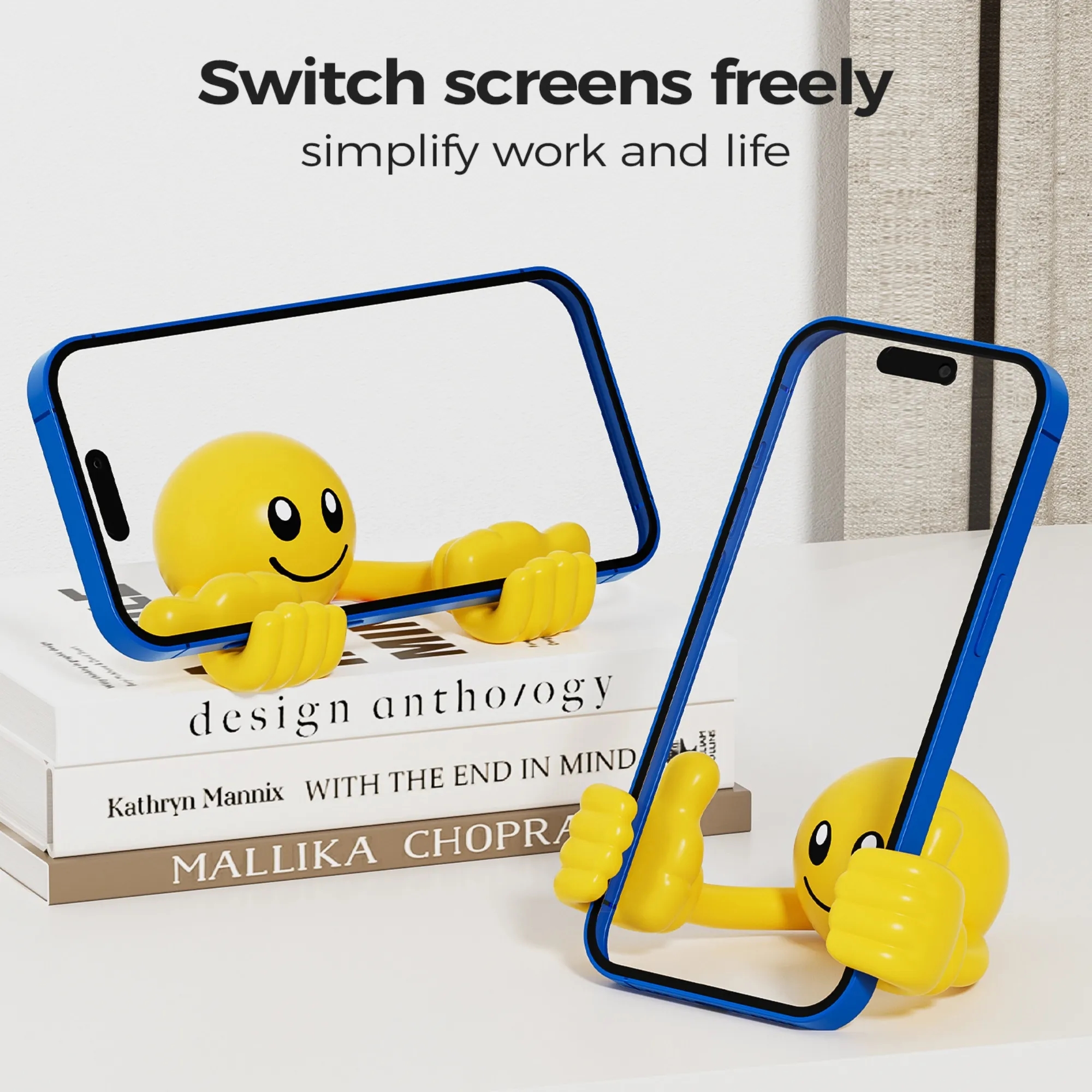Portable Anti-Slip Thumb Phone Holder for Office Gifting 5