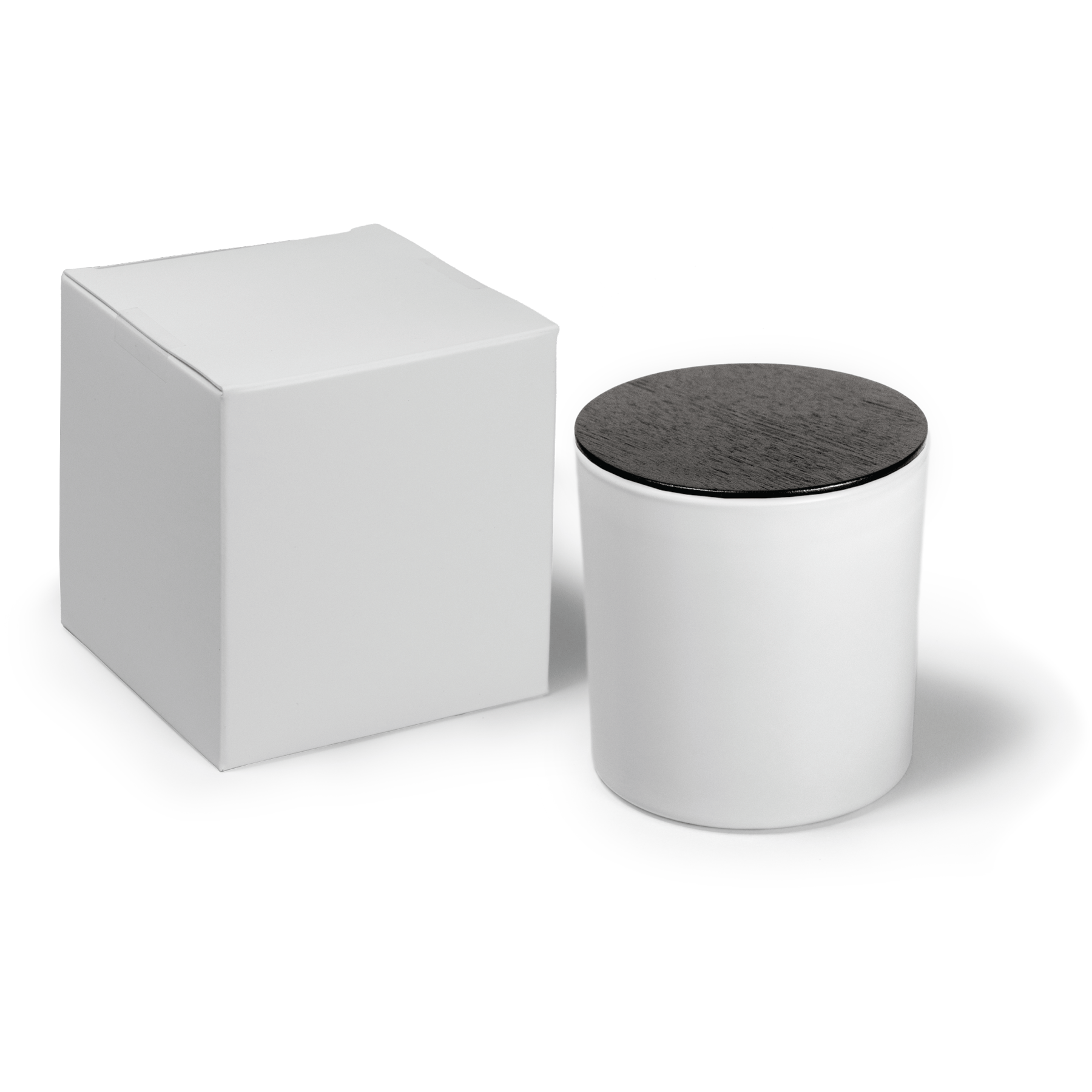 9 oz White Candle with Gift Box Printed