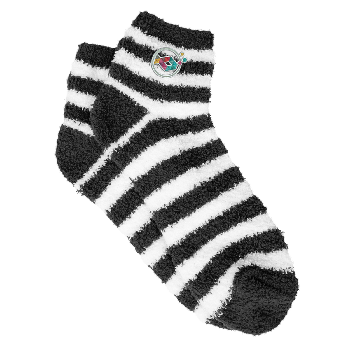 Fuzzy Stripe Socks 2