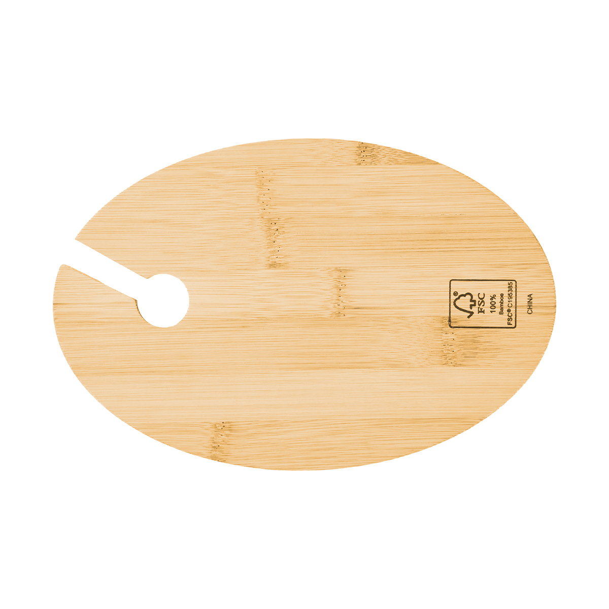 Wine & Dine Recessed Bamboo Tray With Wine Glass Holder 7