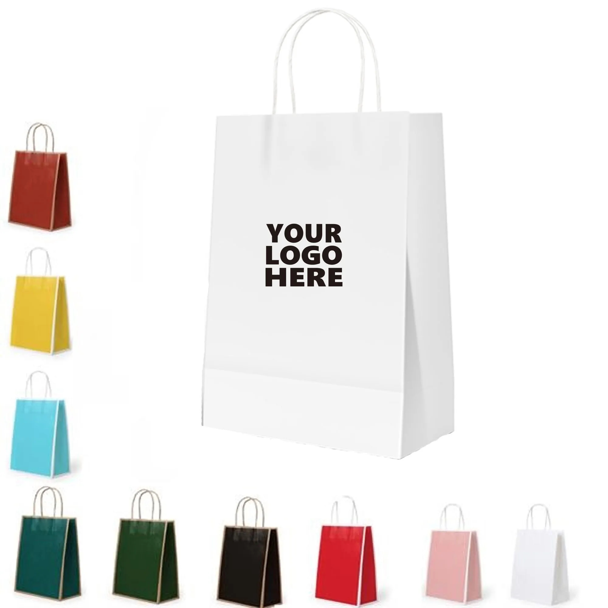 Handle Kraft Paper Shopping Bag 3