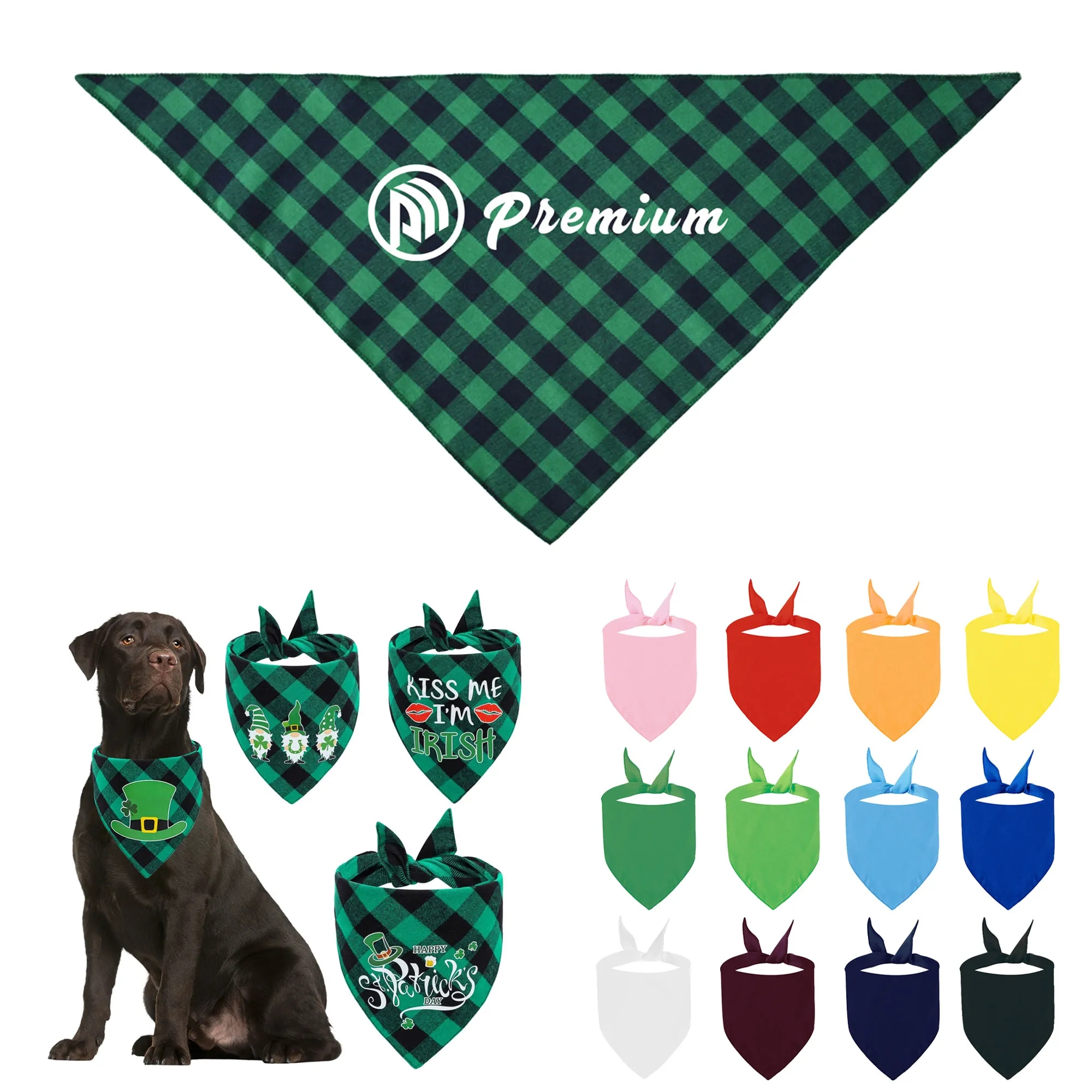 100% Cotton Triangle Pet Dog Bandana