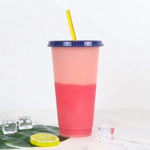 Handy 710ml Clear Plastic Color Changing Cup 16