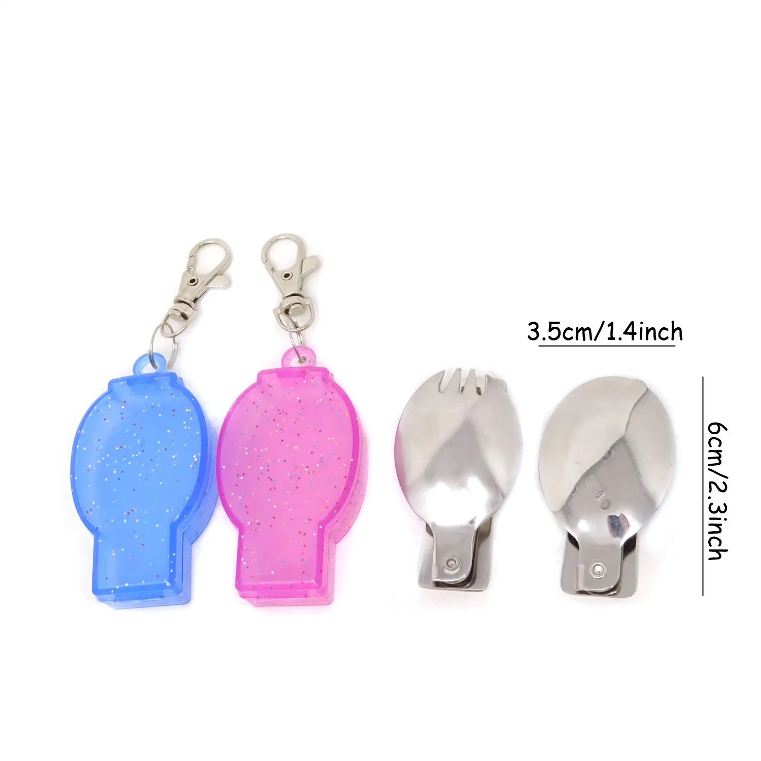 Camping Folding Spoon Fork Outdoor 5