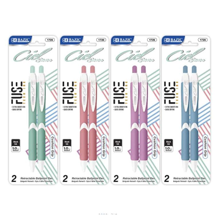 Fuse Tech Ink Retractable Pens 2pk 2