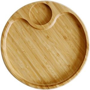 Bamboo Party Plate With Holder 4