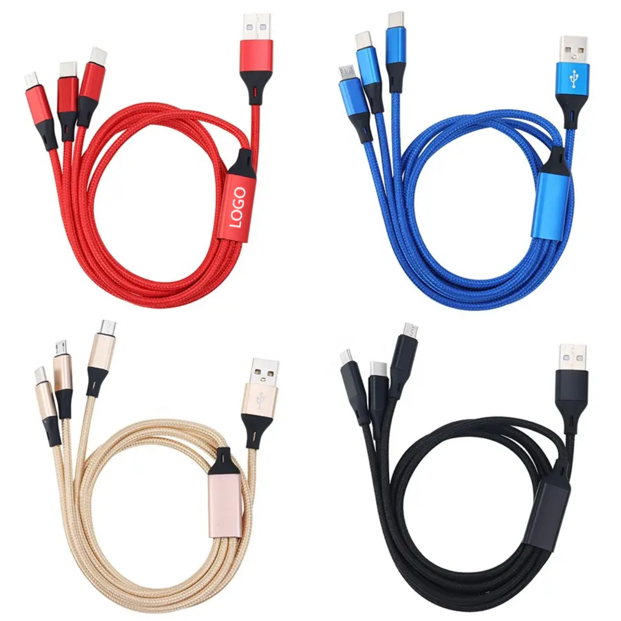 Universal 3 in 1 Multiple USB Cable 2
