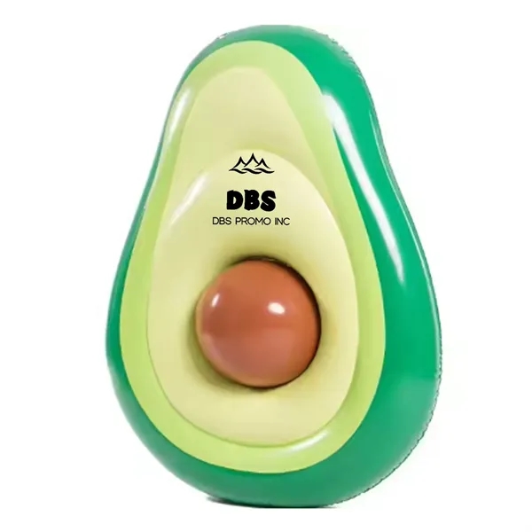 Adorable Inflatable Avocado Pool Float Floatie with Ball