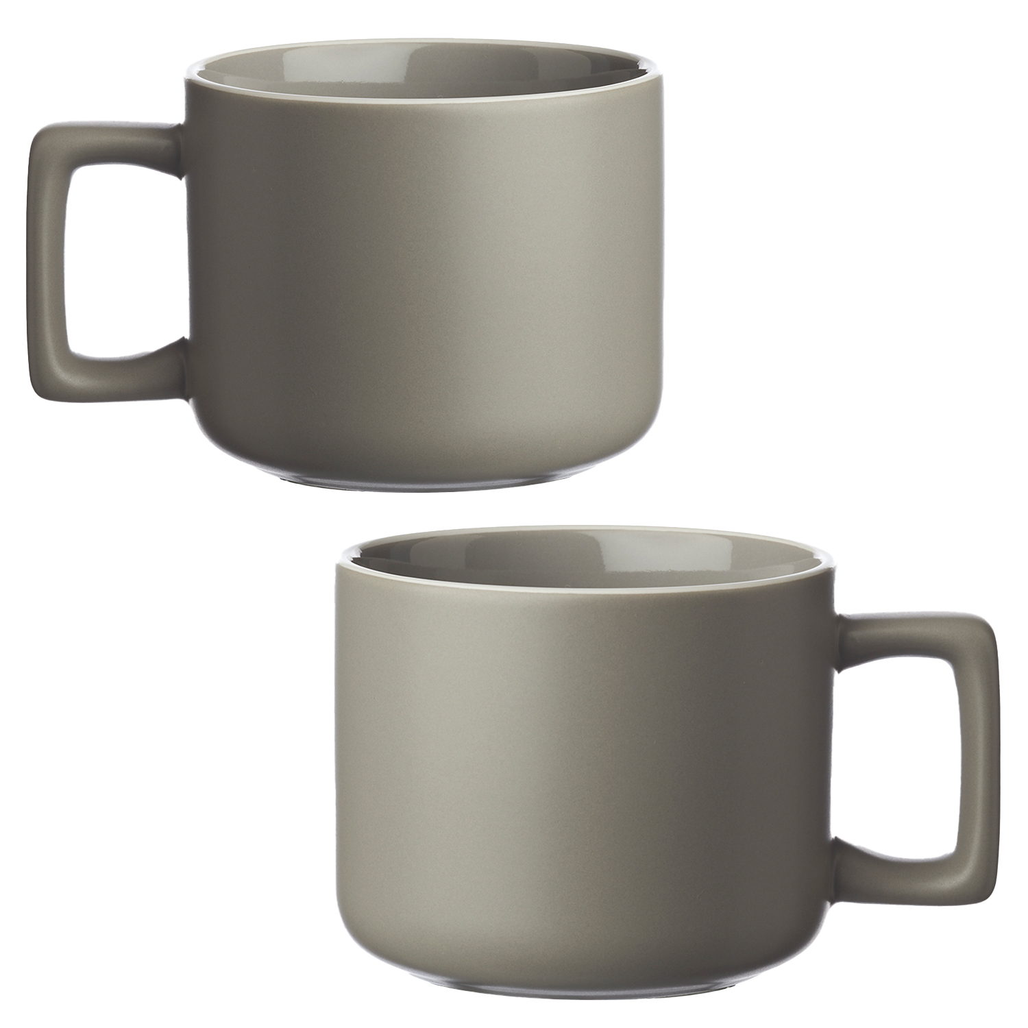 Stylish White Rim Ceramic Mug, 11 oz. 5