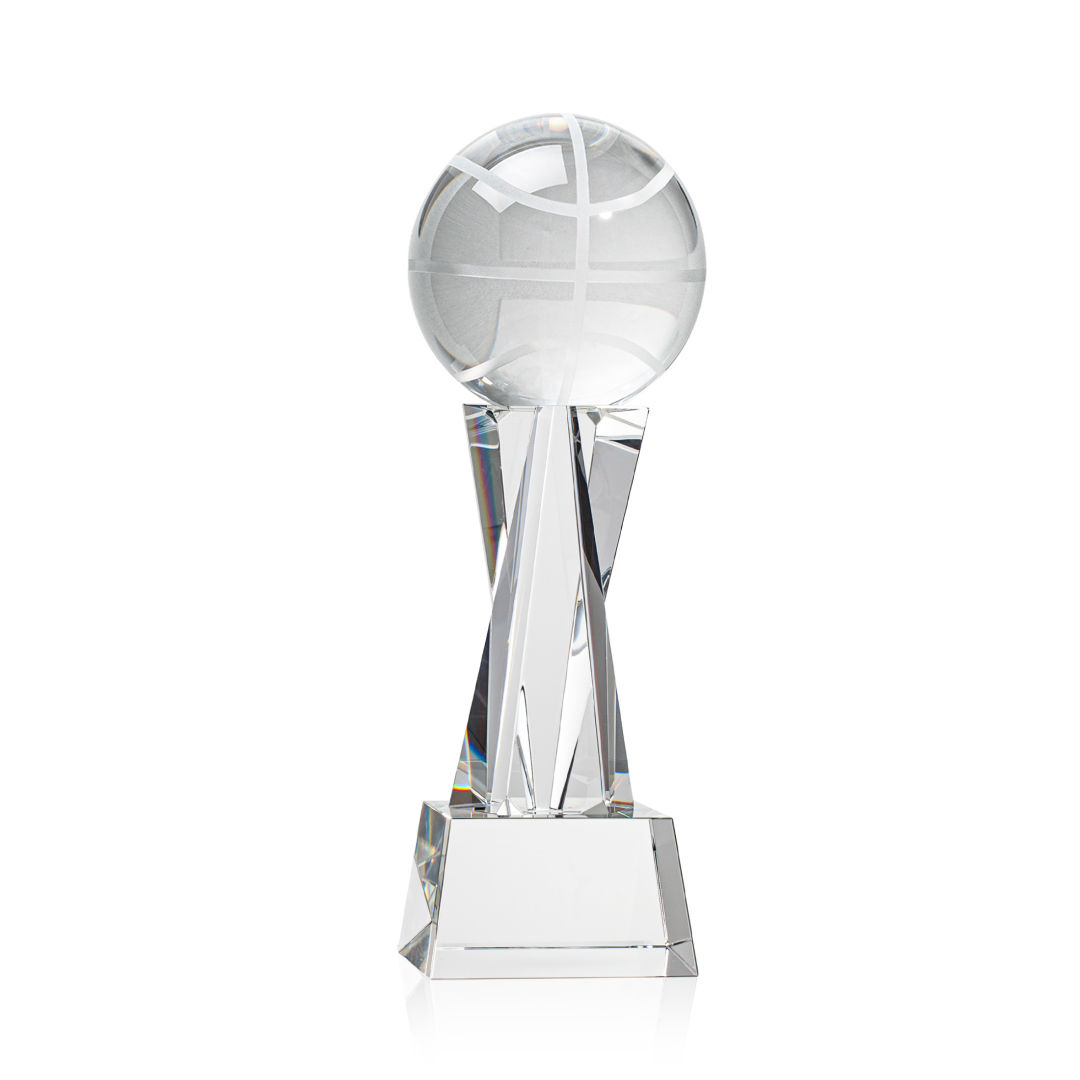 Basketball Award on Grafton Base - Clear 11