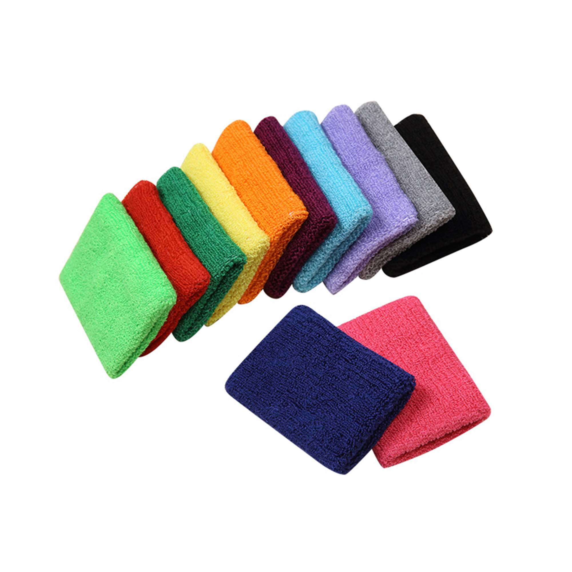 Soft Polyester Terry Cloth Sport Wristbands 2