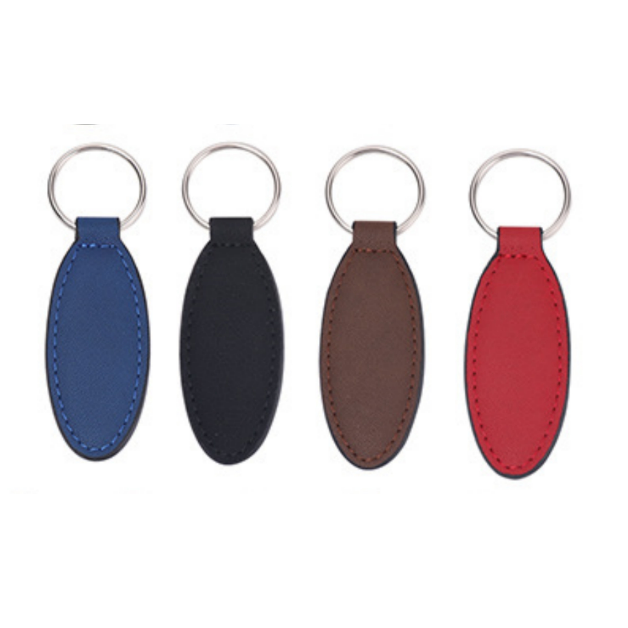 Leaf Shape Leather Keychain 4