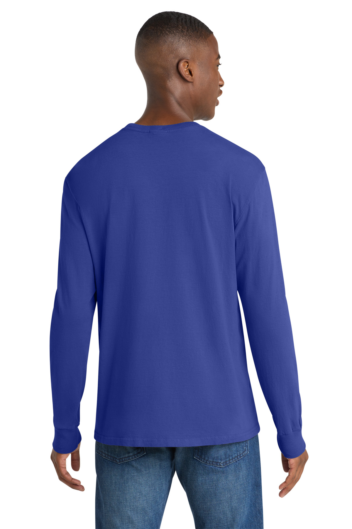 Port & Co Beach Wash Garment-Dyed Long Sleeve Tee PC099LS 141