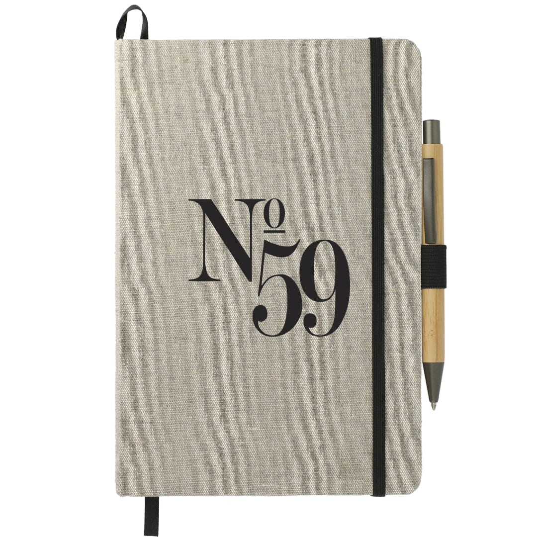 5.5" x 8.5" Recycled Cotton Bound Journal Set 5