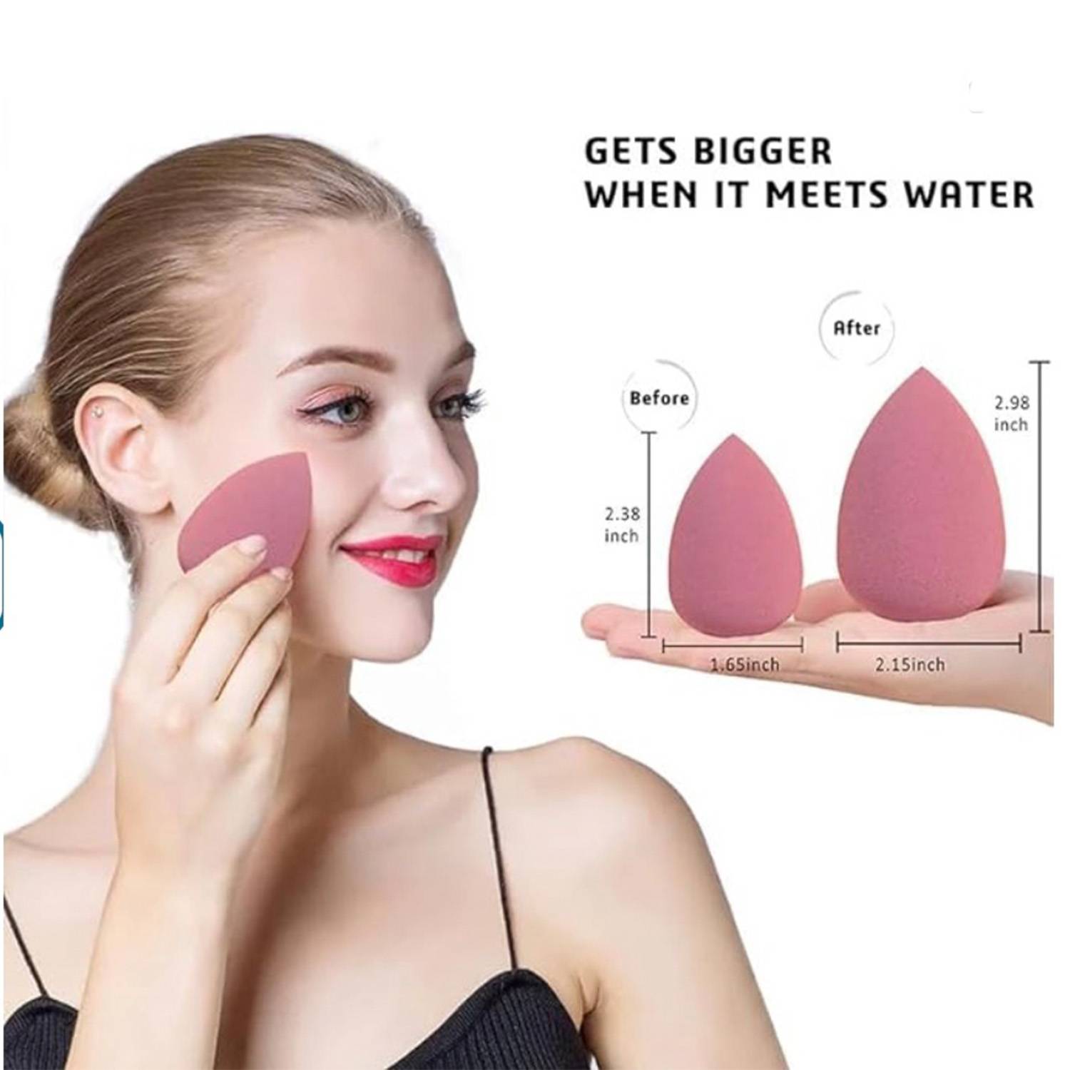 7PCS Makeup Tool Kit Teardrop Shaped Sponges 3