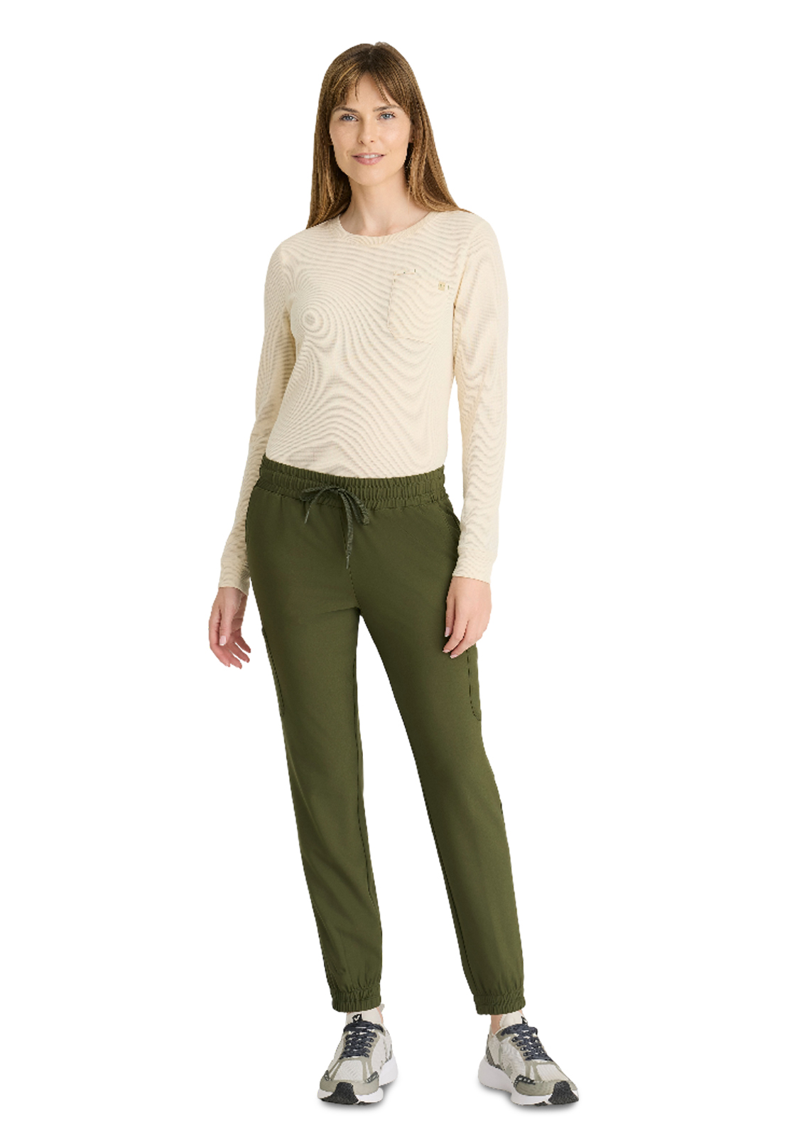 Grey's Anatomy Evolve Stretch - Women's One-Pocket Wanderlust Waffle Knit Top 3