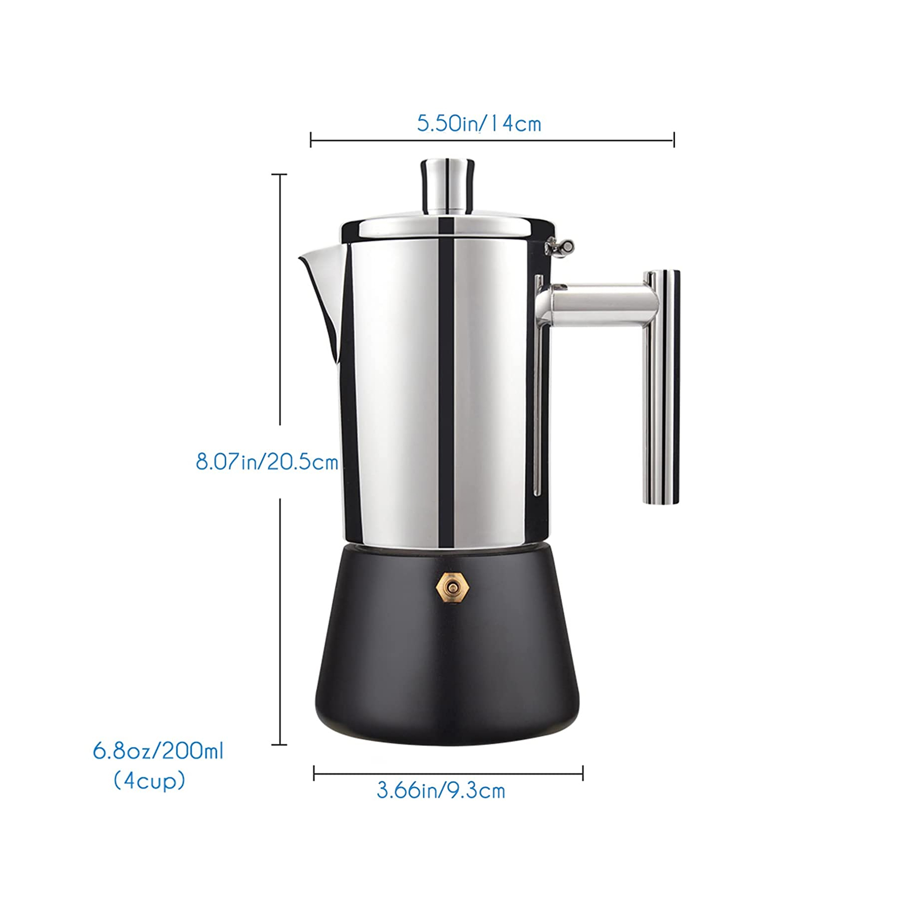 Stainless Steel Italian Coffee Machine Maker 4