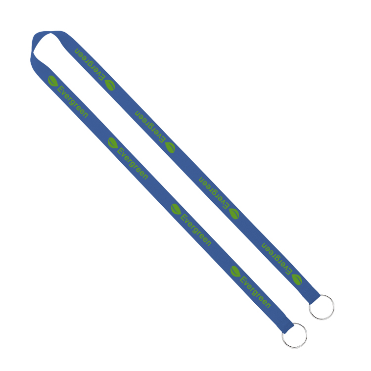 5/8" Screen Printed Lanyard with Double Clips 18