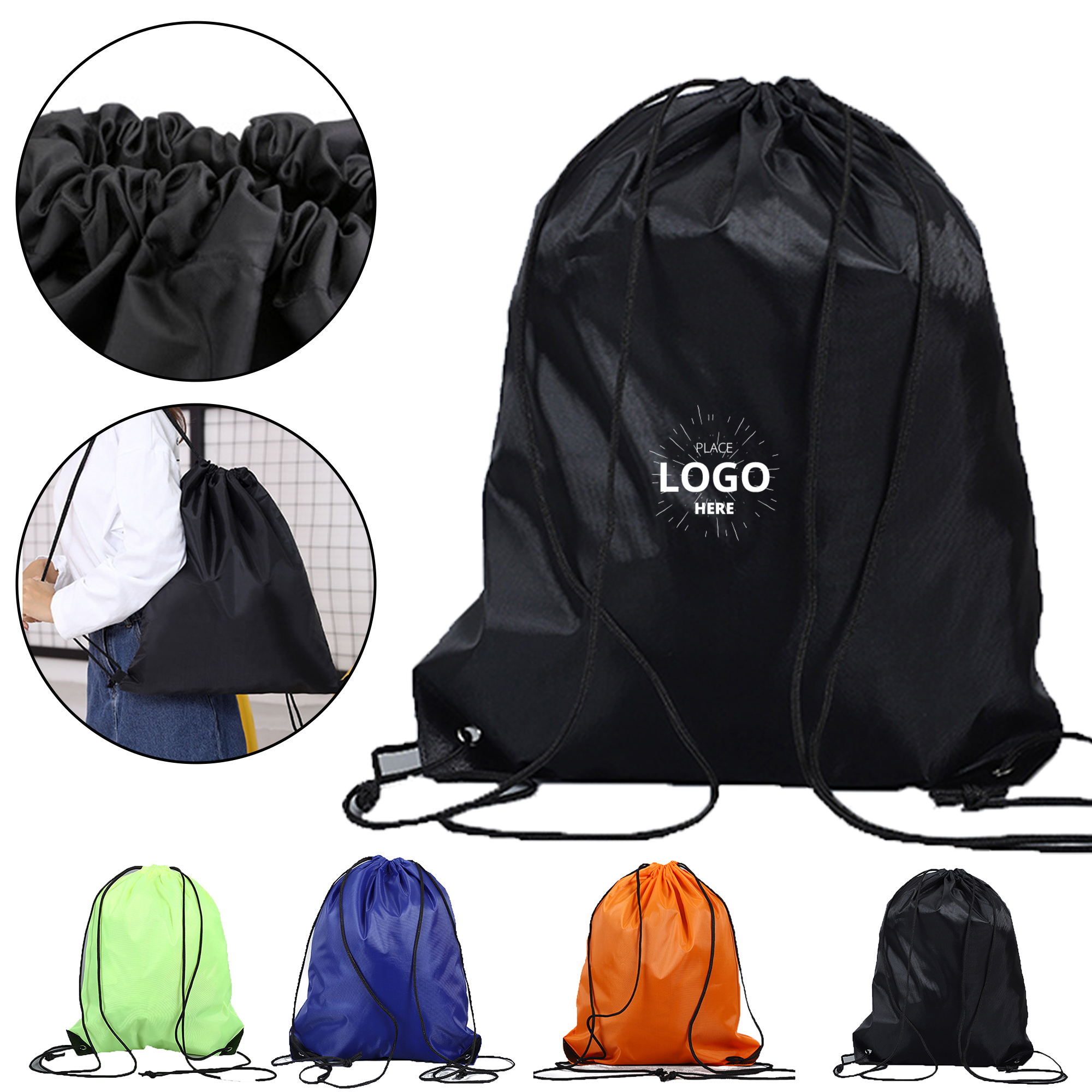 Lightweight Drawstring Backpack 2