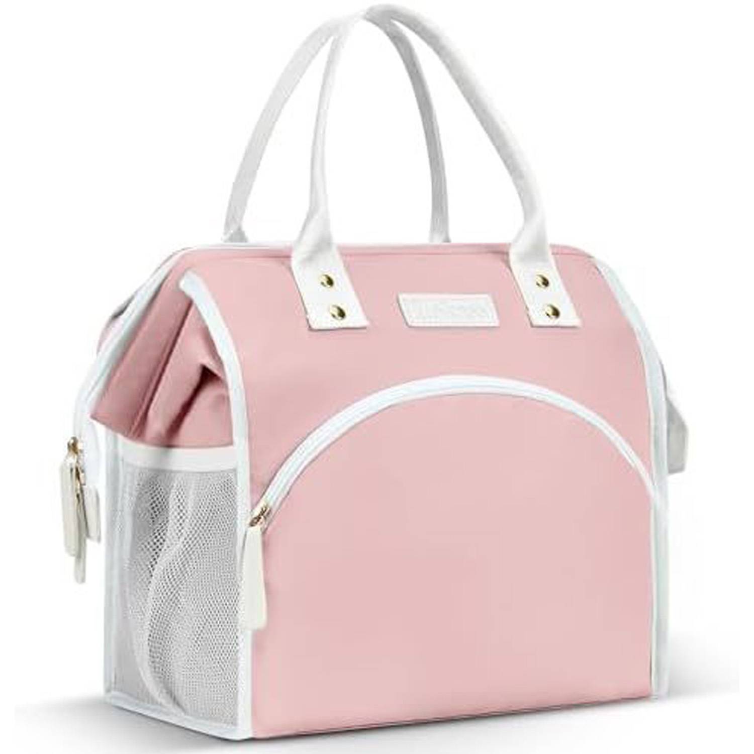 10L Wide Open Nylon Insulated Lunch Cooler Tote Bag w/Handle 14