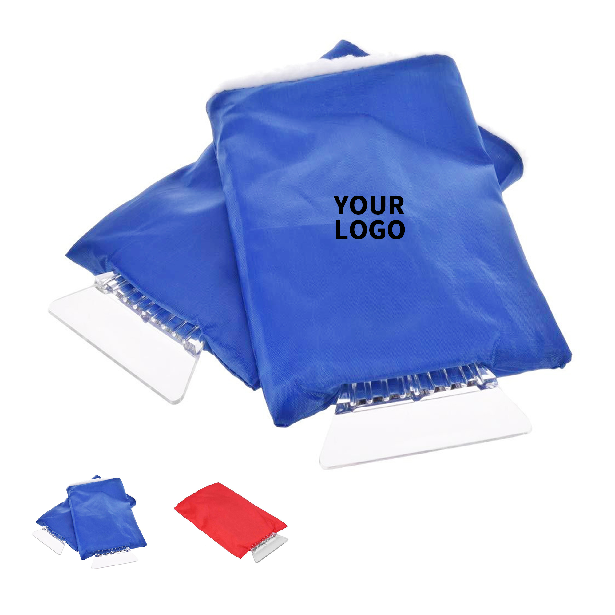 Ice Scraper With Oxford Cloth Hand Mitten 10.5" 2