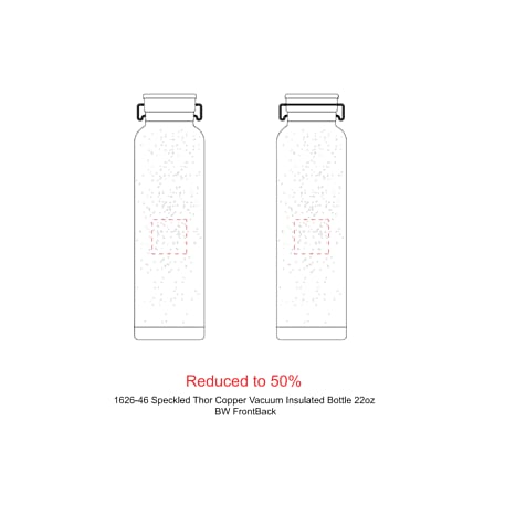 Speckled Thor Copper Vacuum Insulated Bottle 22oz 47