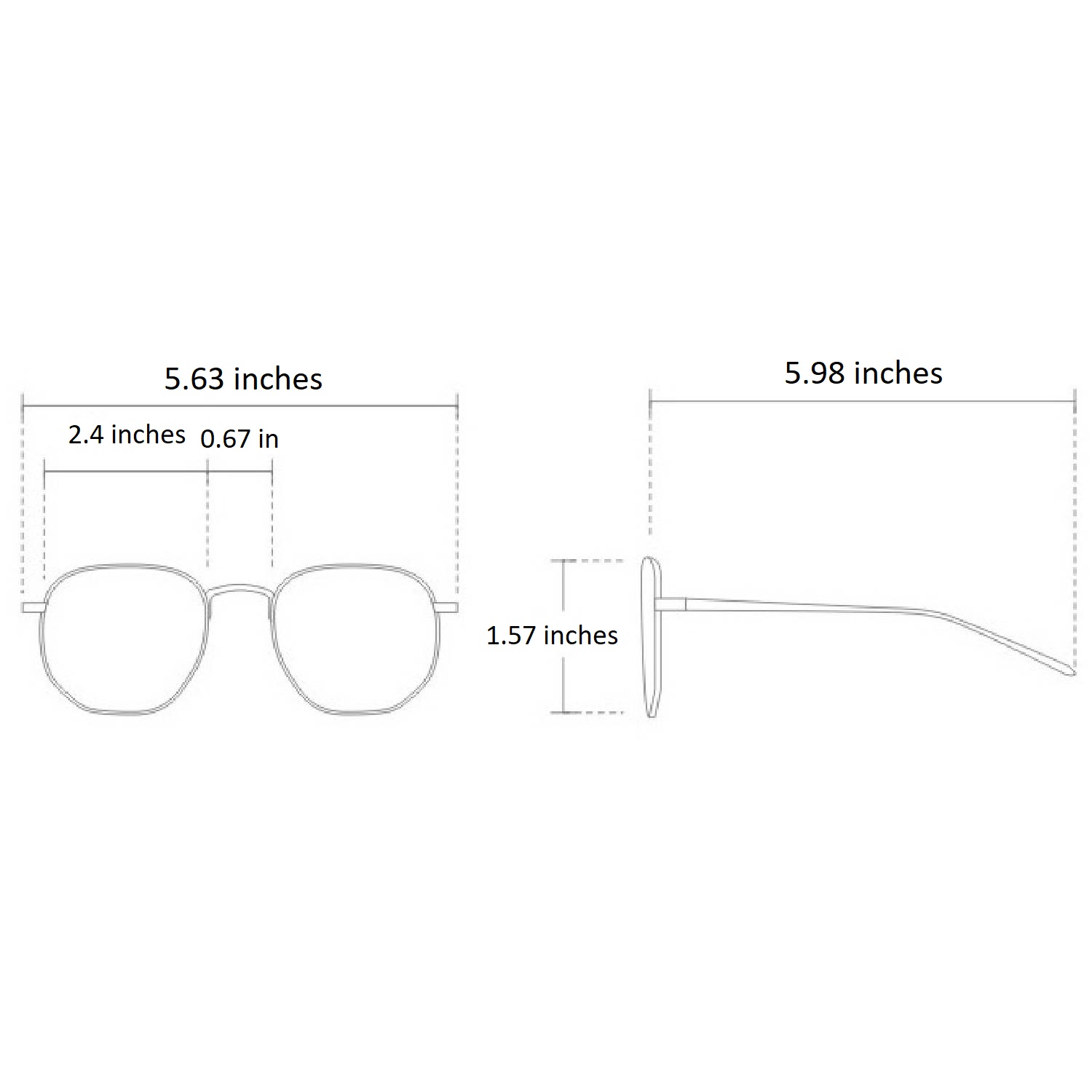 Unisex Oval Metal Temple Sunglasses 2