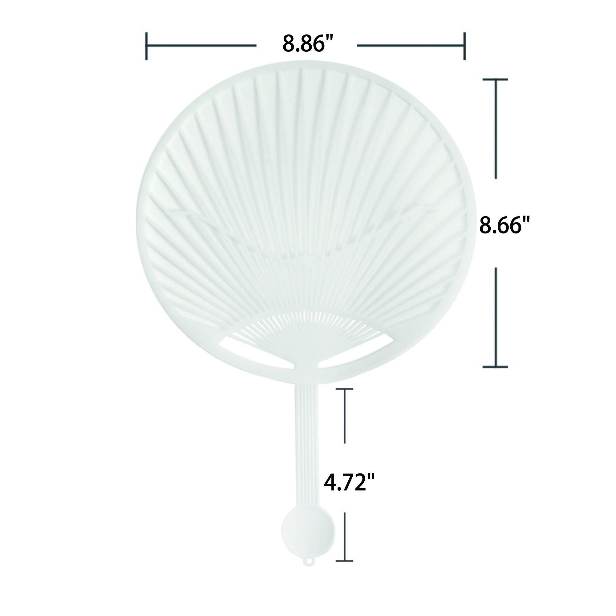 Full Color Stylish Plastic Advertising Hand Fan 5